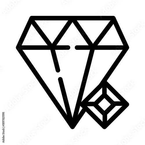 gemstone line icon