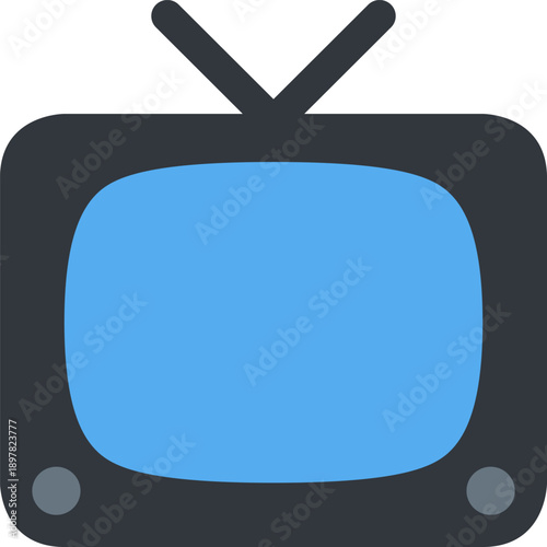 Television vector icon. Can be used for printing