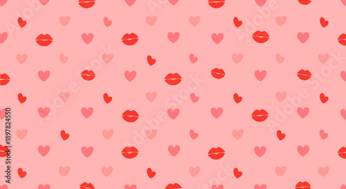 Valentine's Day heart pattern background design.