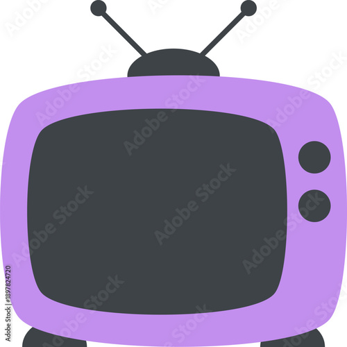 Television vector icon. Can be used for printing