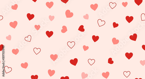 Valentine's Day heart pattern background.