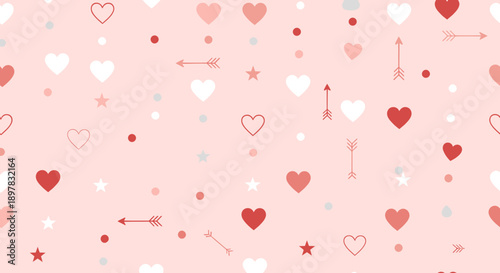 Valentine's Day heart pattern background design.