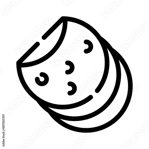tortilla line icon