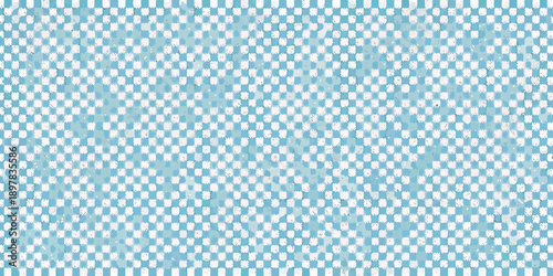 Light blue and white checkered pattern with a slightly grainy texture