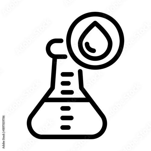 erlenmeyer flask Line Icon