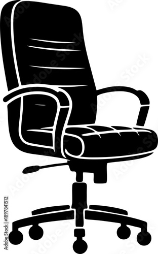Office Executive Swivel Chair Icon