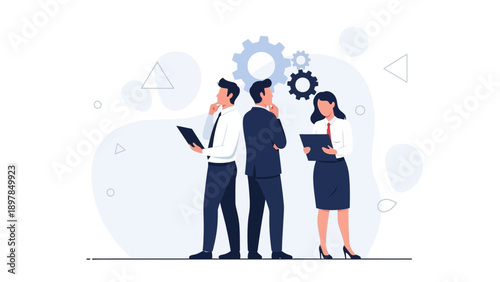 Business Team Collaboration and Strategy Planning