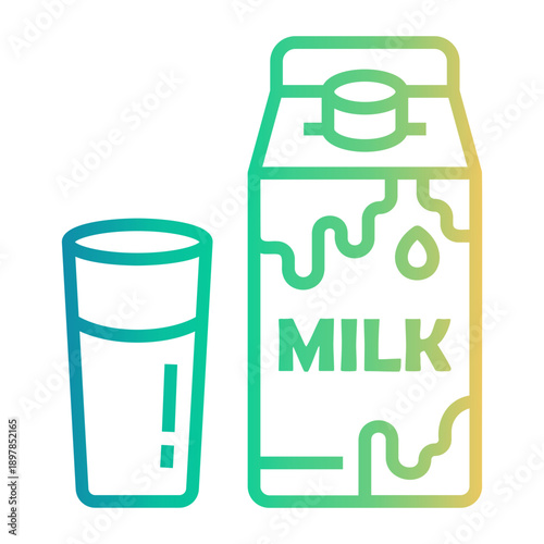 bakery Line Gradient Icon