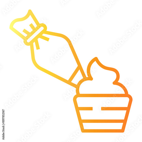 bakery Line Gradient Icon