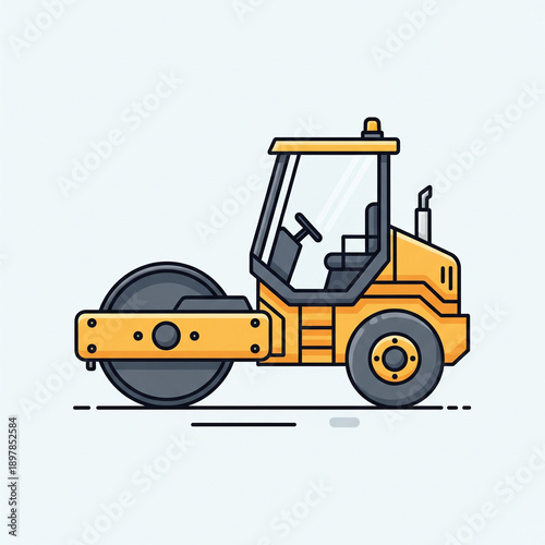 asphalt roller icon