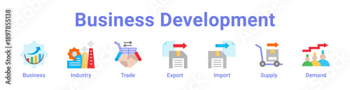 Business Development Icon Banner