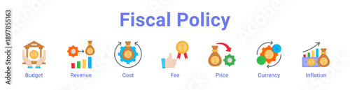 Fiscal Policy Icon Banner