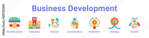 Business Development Icon Banner