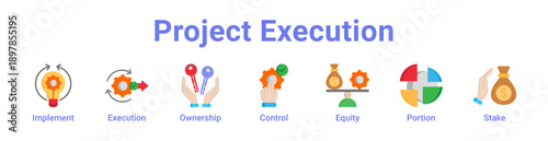 Project Execution Icon Banner