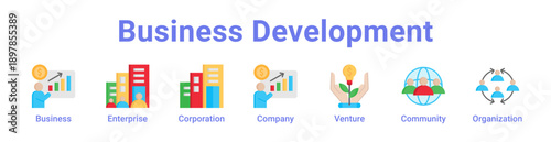 Business Development Icon Banner