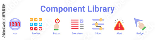 Component Library Icon Banner