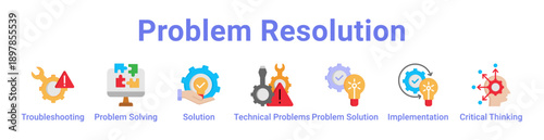 Problem Resolution Icon Banner