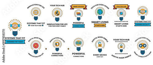 A series of light bulbs with the words "Systems that fit" written below them