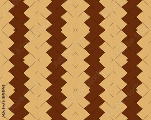 Geometric ethnic oriental pattern traditional on cream background.