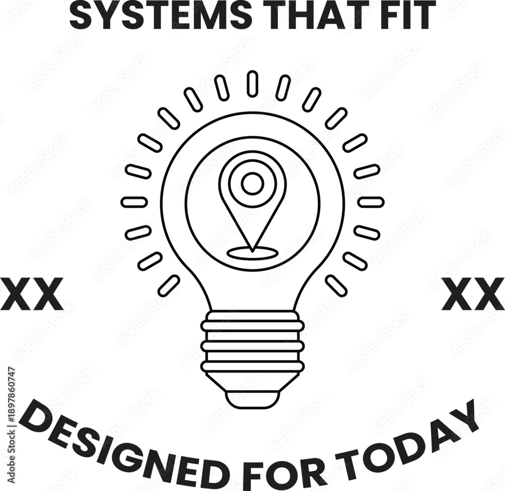 Fototapeta premium A light bulb with a map on it