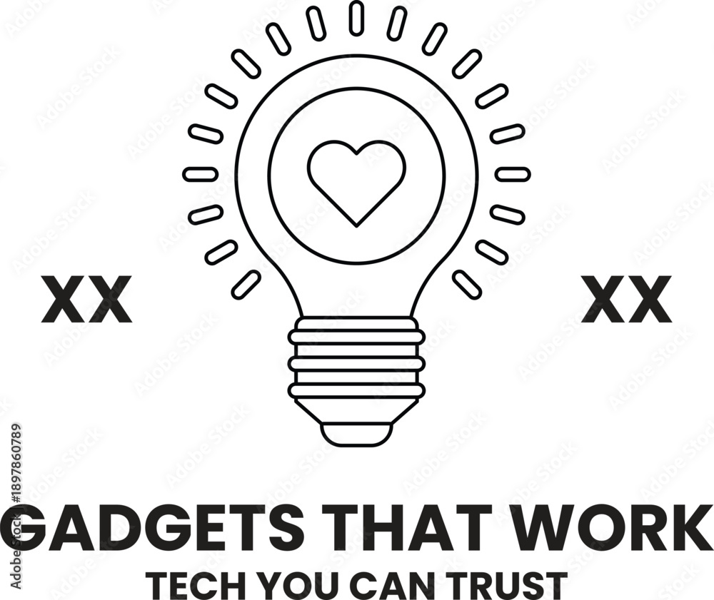 Fototapeta premium A light bulb with a heart in the middle of it