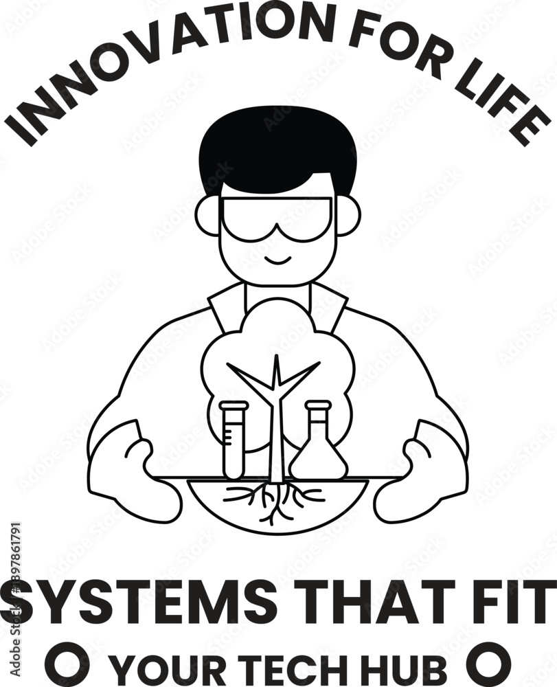 Fototapeta premium A man holding a tree