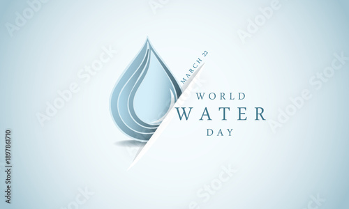 World Water Day Concept. Water for peace. Saving water and world environmental protection concept- Environment day and earth day