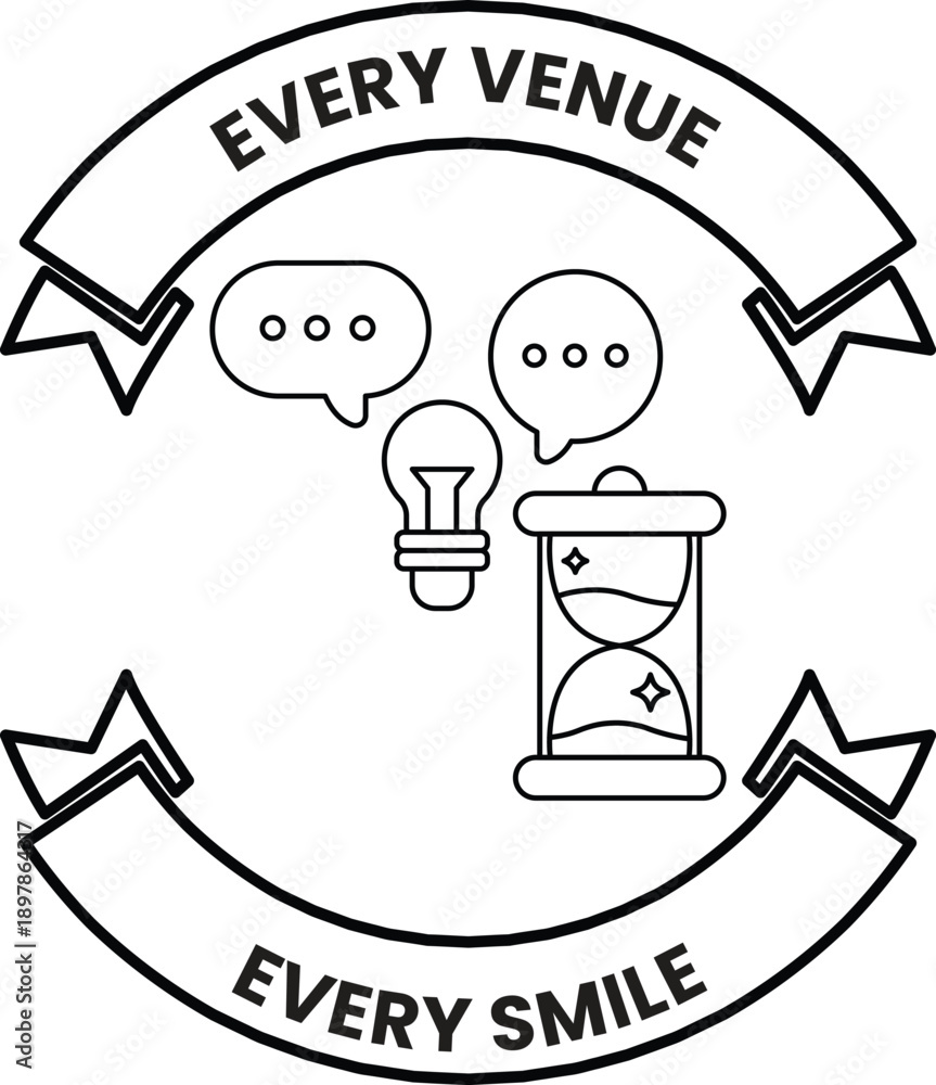 Fototapeta premium A logo for Every Venue Every Smile