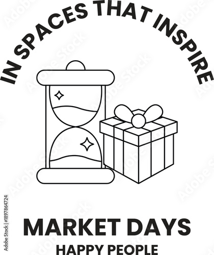 A black and white image of a clock