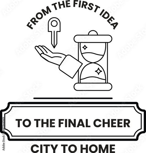 A man holding a key in front of a clock