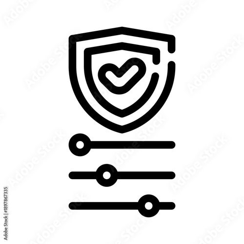 privacy settings line icon