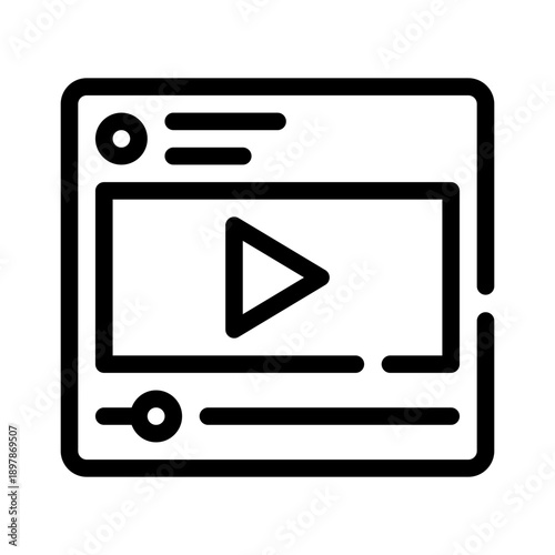 video line icon