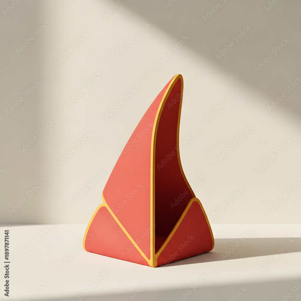Fototapeta premium Lunar Festival Red Crest Fold