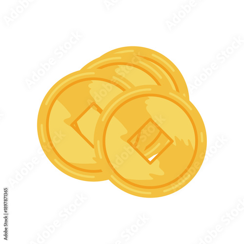 Gold chinesse coin