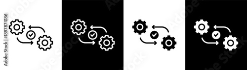 change white icon set design