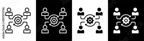 change white icon set design