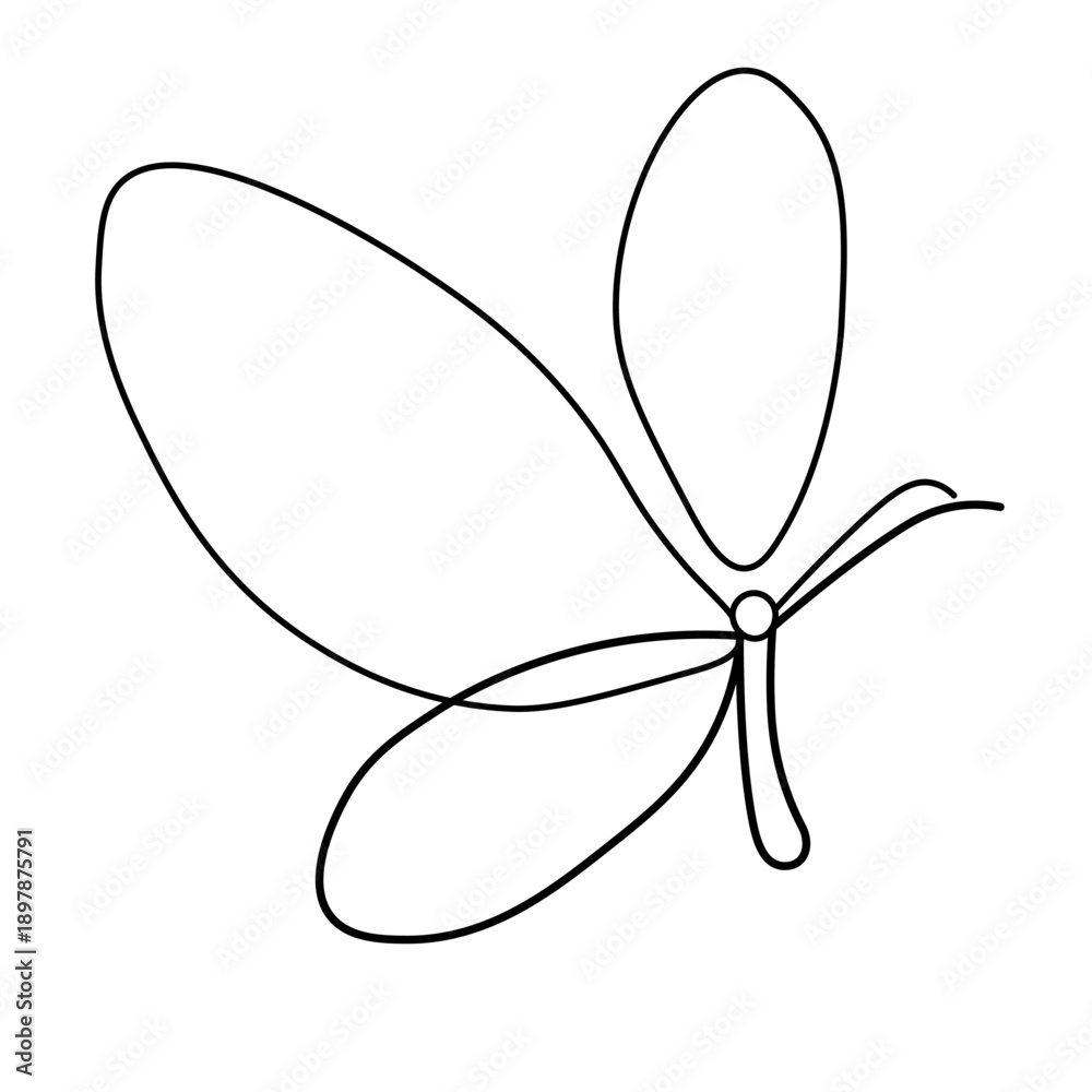 Naklejka premium BUTTERFLY