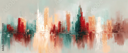 Vector abstract watercolor background with grunge effect paint