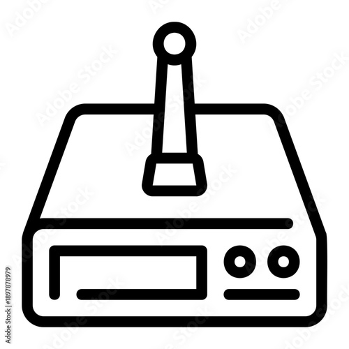 radio transmitter line icon