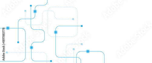 Abstract futuristic technology background. Technology background with crossed lines and dots.