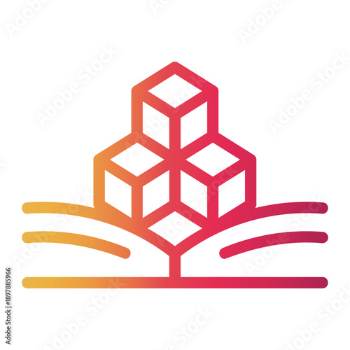 school Line Gradient Icon