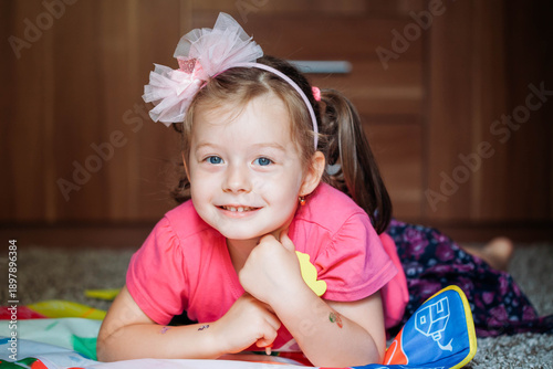 Photography Playfull little girl portrait