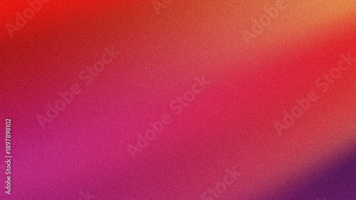 Vibrant red and purple gradient background with shades of pink and orange colors