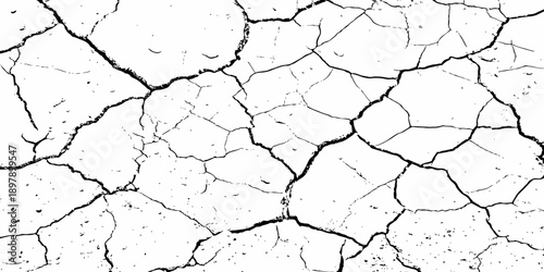 Dry Cracked Ground Texture Representing Water Scarcity And Global Warming Concept