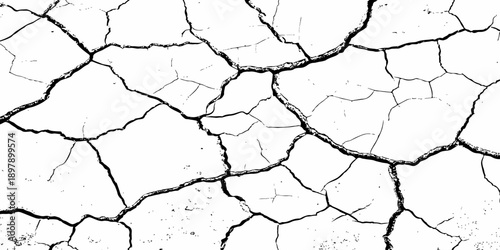 Cracked Dry Earth Texture Background Depicting Severe Drought And Climate Change