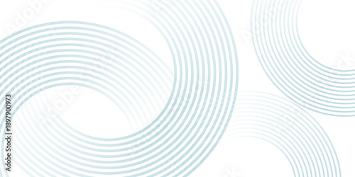 Abstract blue minimalist background. Modern circle lines pattern. Minimal geometric design. Futuristic concept. Suit for cover, poster, banner, brochure, header, presentation, web, flyer