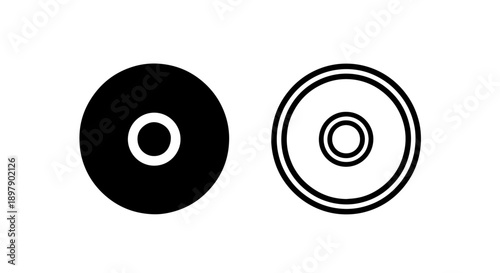 Simple Record Button Icon for Audio and Video Capture Applications