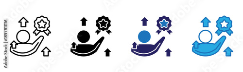 Appraisal Icon Multi Style Vector Illustration