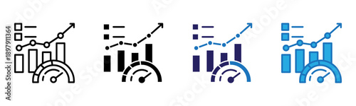 Measurement Icon Multi Style Vector Illustration