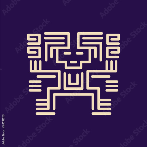 Mythology Maya Mexican Logo